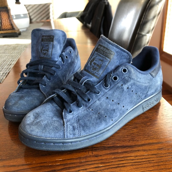 adidas Other - Addias Stan smith blue suede shoe
